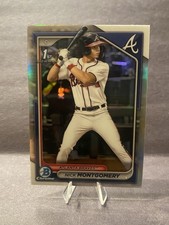 2024 Bowman Draft Chrome -Nick Montgomery #BDC-129 Refractor Atlanta Braves