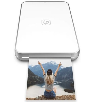 Lifeprint Ultra Slim Portable Bluetooth Photo Printer Zink Zero Ink 2x3 in