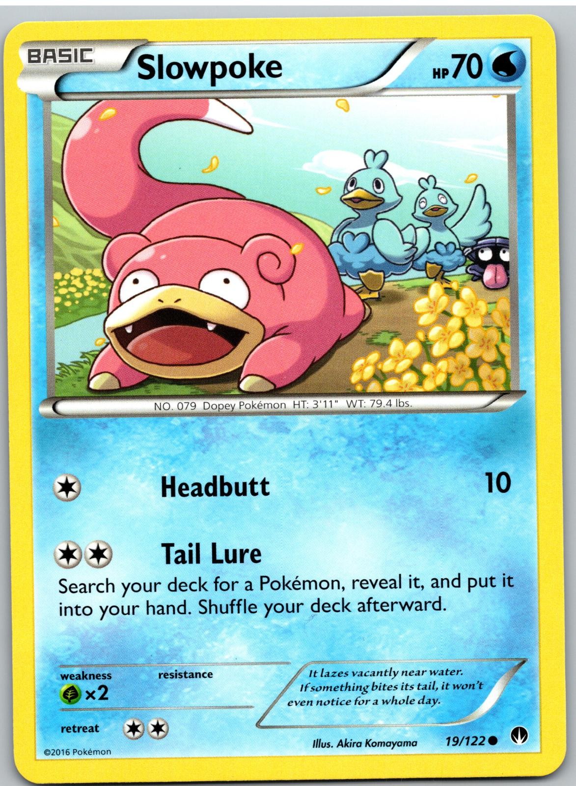 Slowpoke 19/122 Common BREAKpoint Pokemon