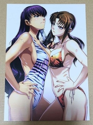 BLACK LAGOON Roberta Levi Post Card Swimsuit Limited