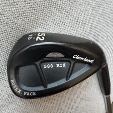 RH Cleveland 588 RTX Rotex Face 52  10 Degree Wedge w/ Steel Wedge Flex Shaft