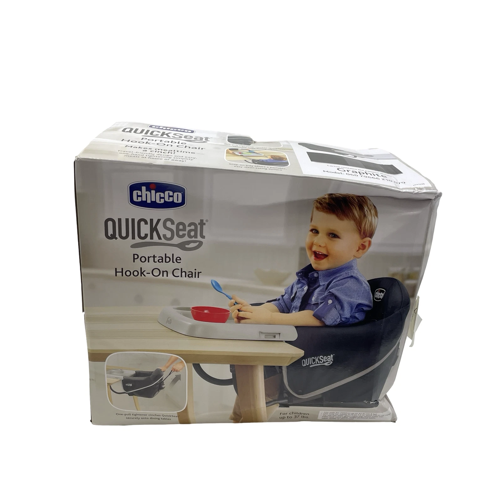 Chicco QuickSeat Hook-On Chair - Graphite #NO9509 (AR)