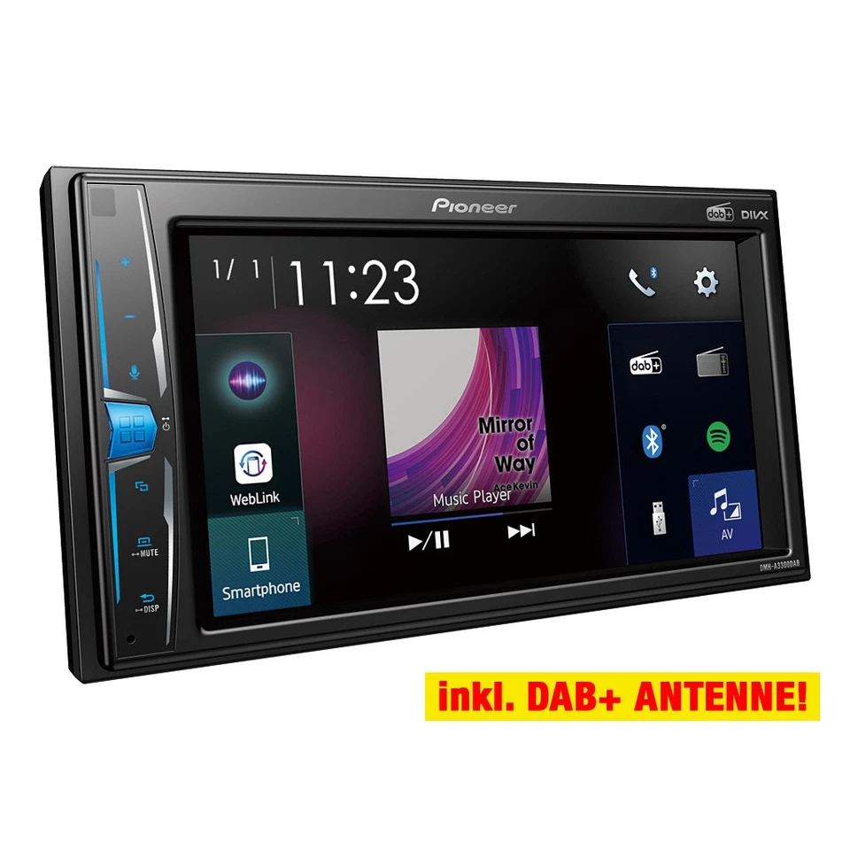 PIONEER 2-DIN DMH-A3300DAB Auto Radioset für FIAT Scudo 2 ab 2007 - Bild 2 von 4
