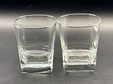 Heavy Bottom Low-ball Glasses, 4" Tall Set of 2