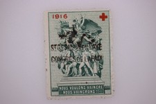 France 1916 Red Cross Ovpt St Germain-en-Laye Paix Used Stamp