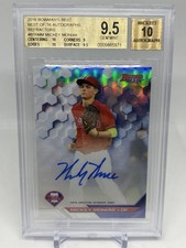 MICKEY MONIAK 2016 Bowmans Best of 16' REFRACTOR BGS 9.5 Gem Mint 10 AUTO