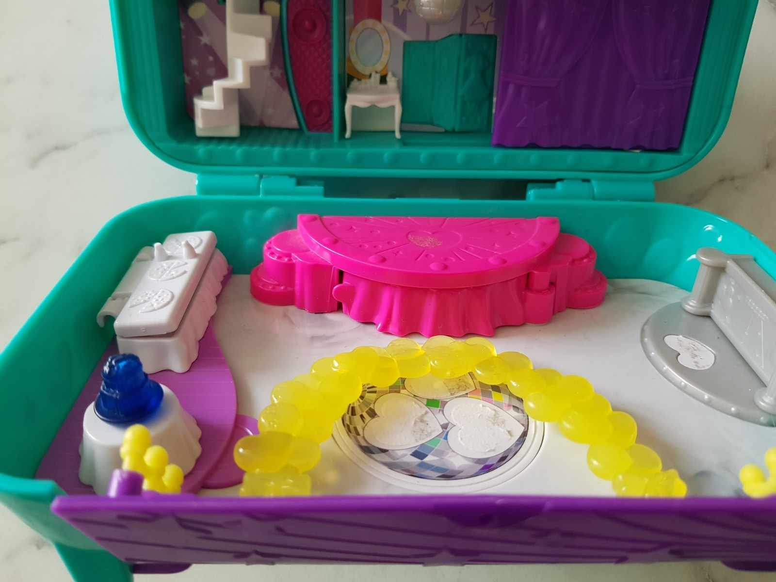 2017 Polly Pocket Dance Party Stage Compact Playset No Figures Kids Toy