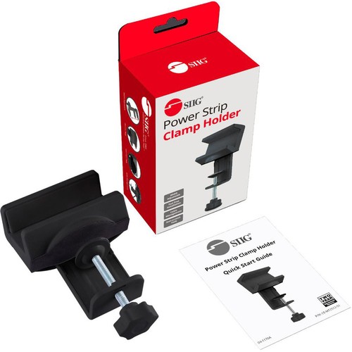 Soporte de abrazadera SIIG Powerstrip con soporte ajustable - negro - Imagen 4 de 7