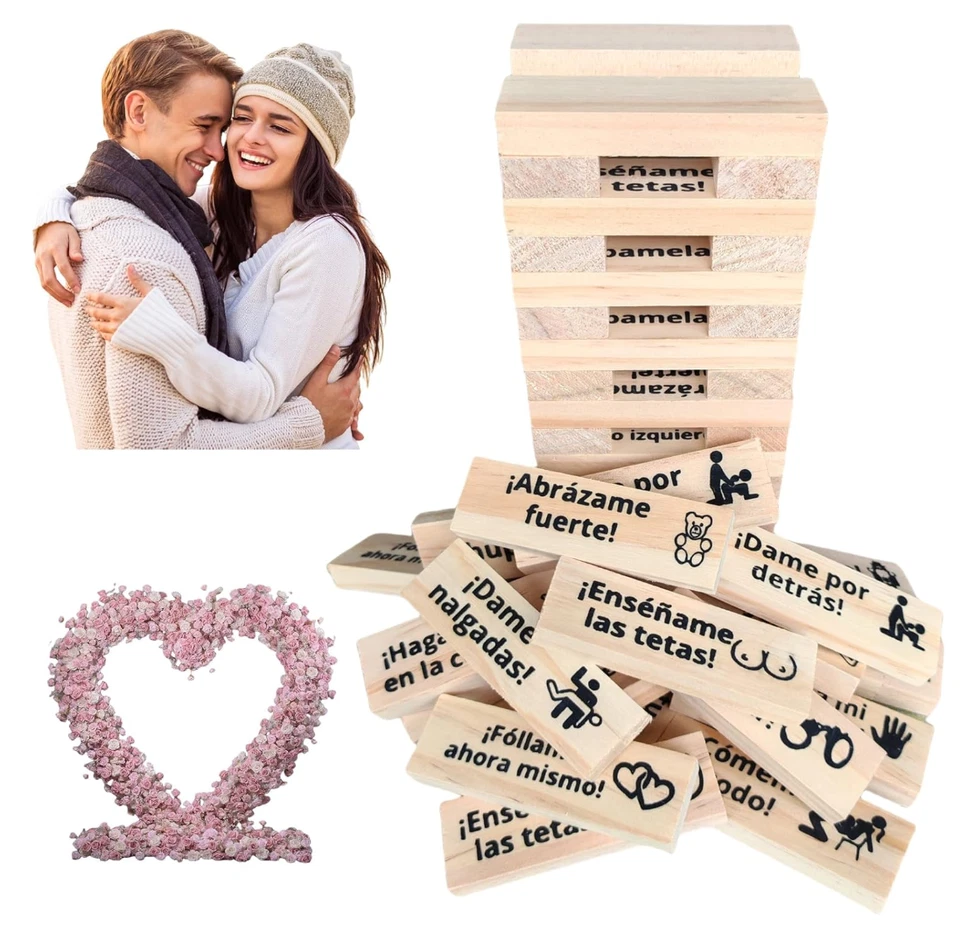 Torre de Deseo Juego de Bloques Atrevidos para Adultos Parejas y Fiestas Español - Image 4 of 4