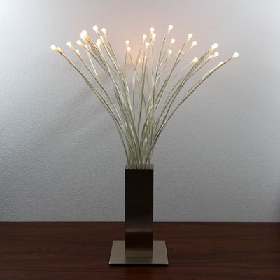 IKEA gebürstetes Metall STRANNE Medusa/Baum Hochzeit Tisch Mittelstück LED Lampe/Leuchte