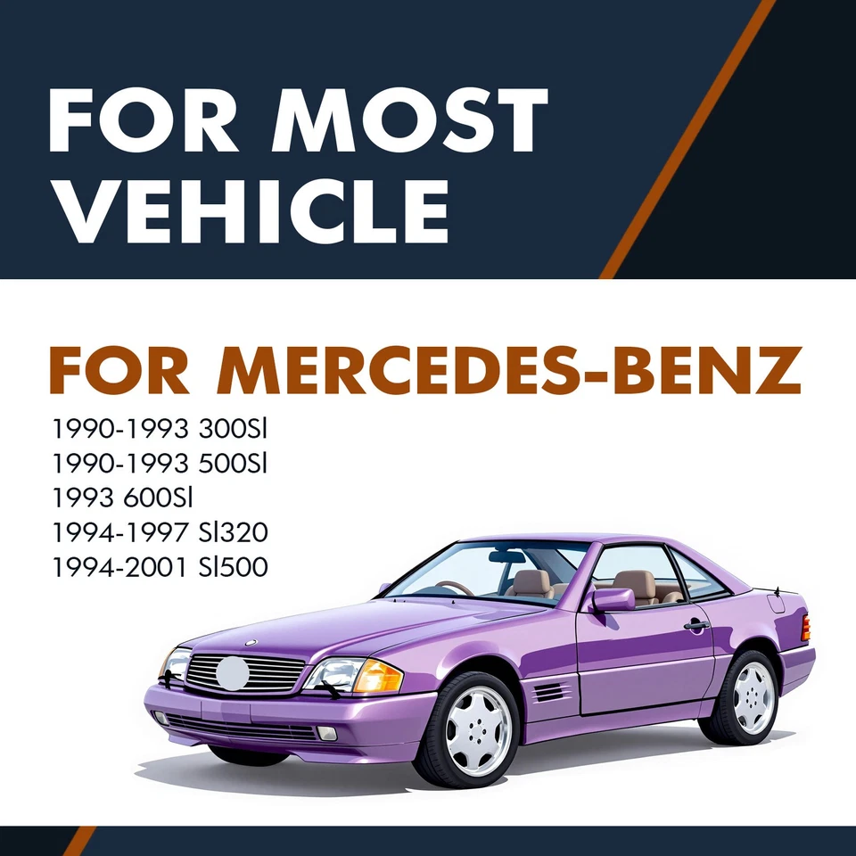 Par de 2 soportes de elevación de tapa de maletero trasero para Mercedes-Benz 300Sl 1990-1993 Foto 2 de 4