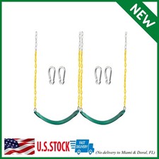 2 Pack Swing Seats Heavy Duty with 66" Chain Accessories Replacement with Snap
