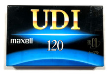 MAXELL UD I 120 vintage audio cassette blank tape sealed Made in Japan Type I v2