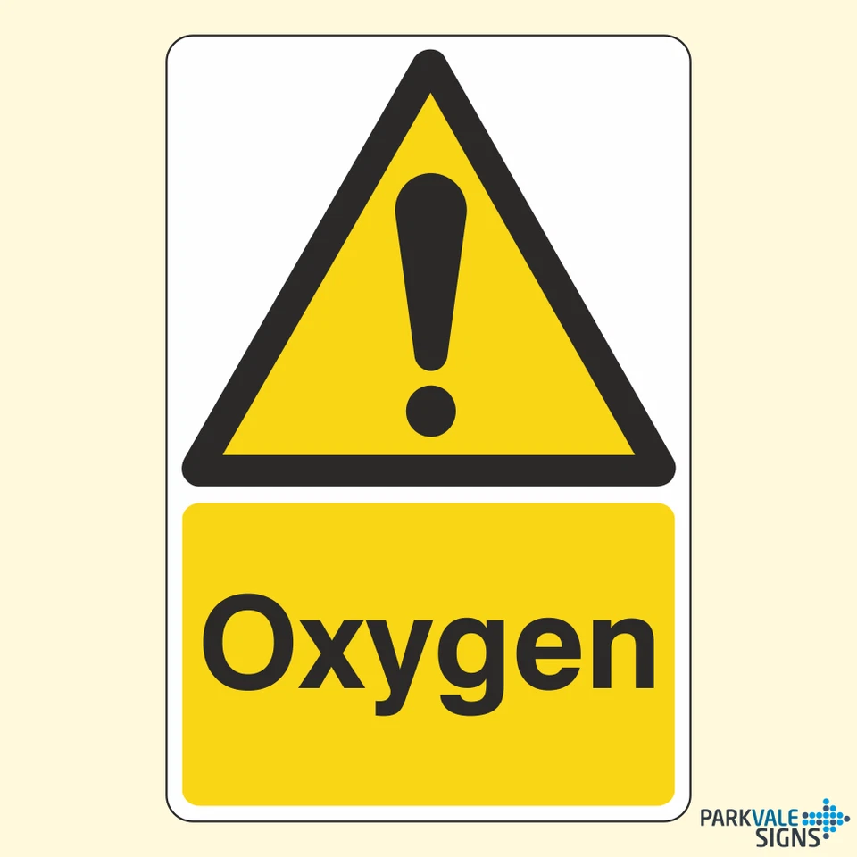 LASTING IMPRESSIONS (SIGNS) LIMITED Oxygen Warning Sign