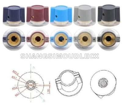 Vintage Style Knob Hifi Guitar AMP Effect Pedal Knob For Marconi Neve NEW