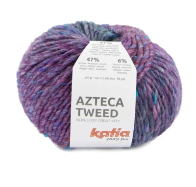 Wolle, Mischgarn, Winterwolle, Katia, Azteca Tweed, 50g, 90m, Mützen, Pullover