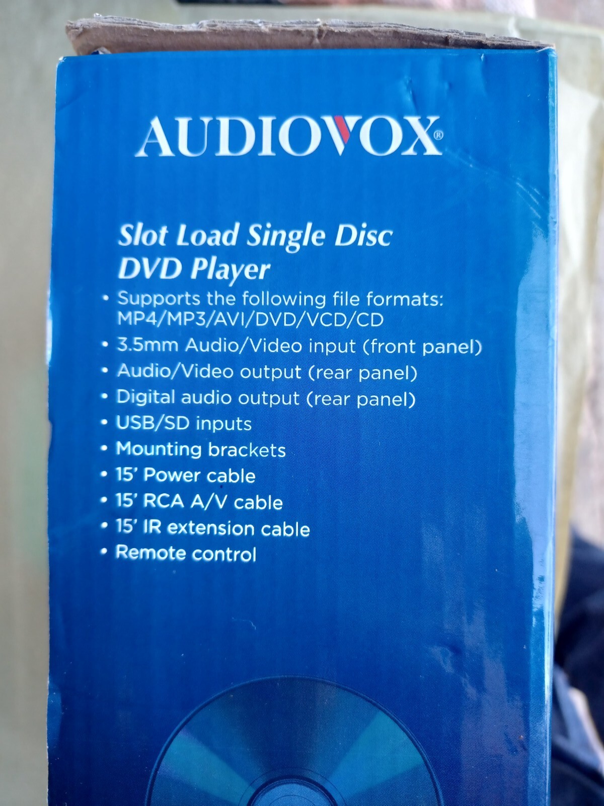 Audiovox In Dash Car Mount DVD/CD Player NOS Brand New Discontinued