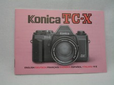 KONICA TC-X camera Owners Manual / Instruction Booklet
