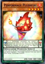 Preformage Plushfire DOCS-EN016 Yu-Gi-Oh! Card Light Play 1st Edition