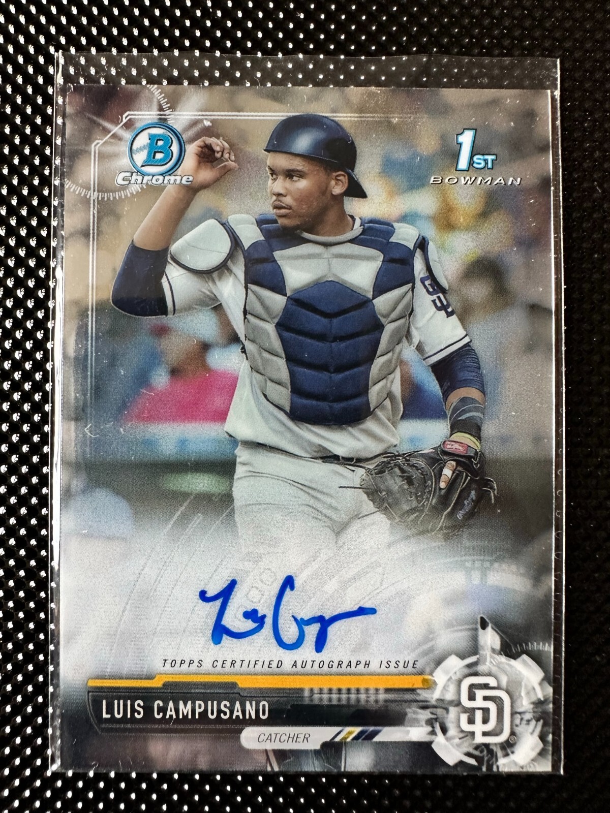 2017 Bowman Chrome Draft Autographs Luis Campusano RC