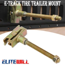 E-Track Spare Tire Holder Trailer Mount with 5” Bolt Hanger Spare Wheel Carrier 