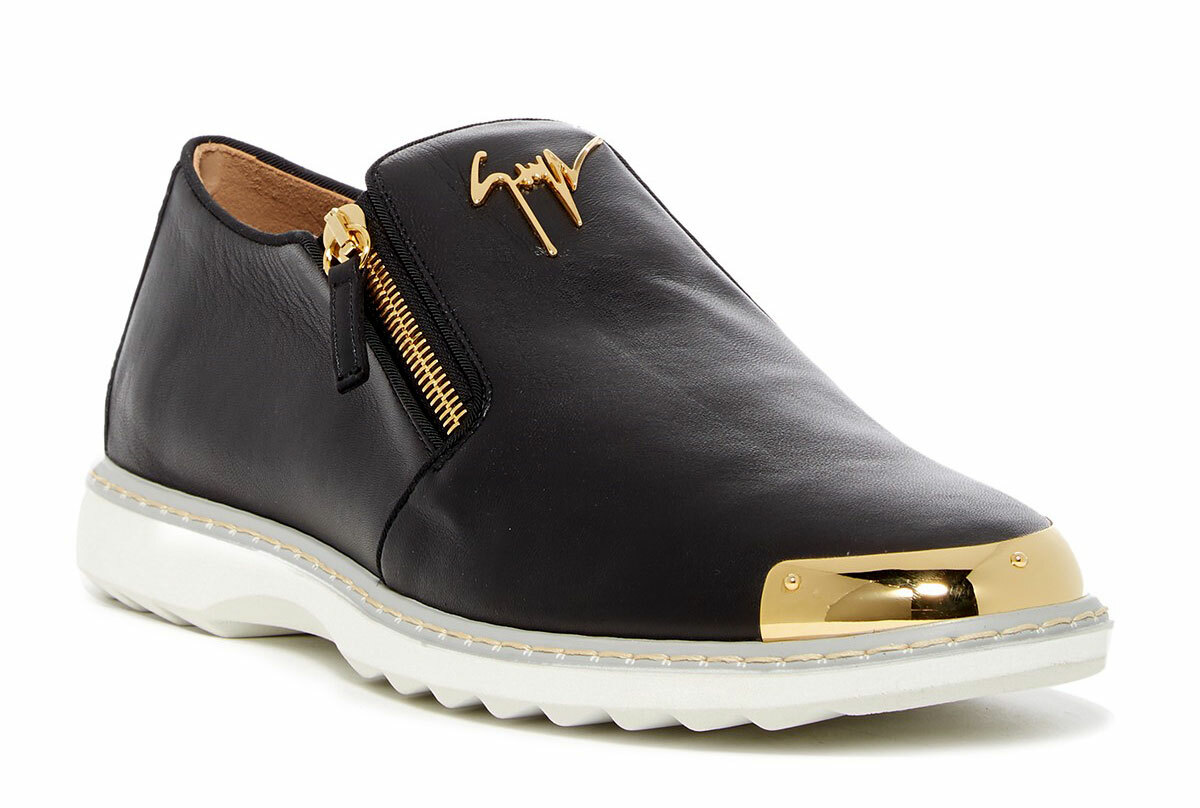 Giuseppe Zanotti‎ Men\'s Sneakers Venetian Gold Double Zip Athletic Shoes US 9 Giuseppe Zanotti Giuseppe Zanotti Men main image 3