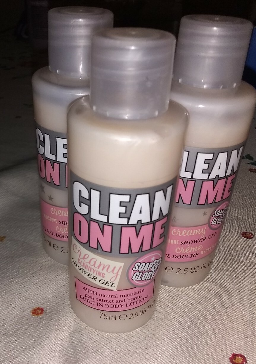 Soap & Glory Clean On Me Clarifying Shower Gel, 2.5 oz, Lot of 3 eBay