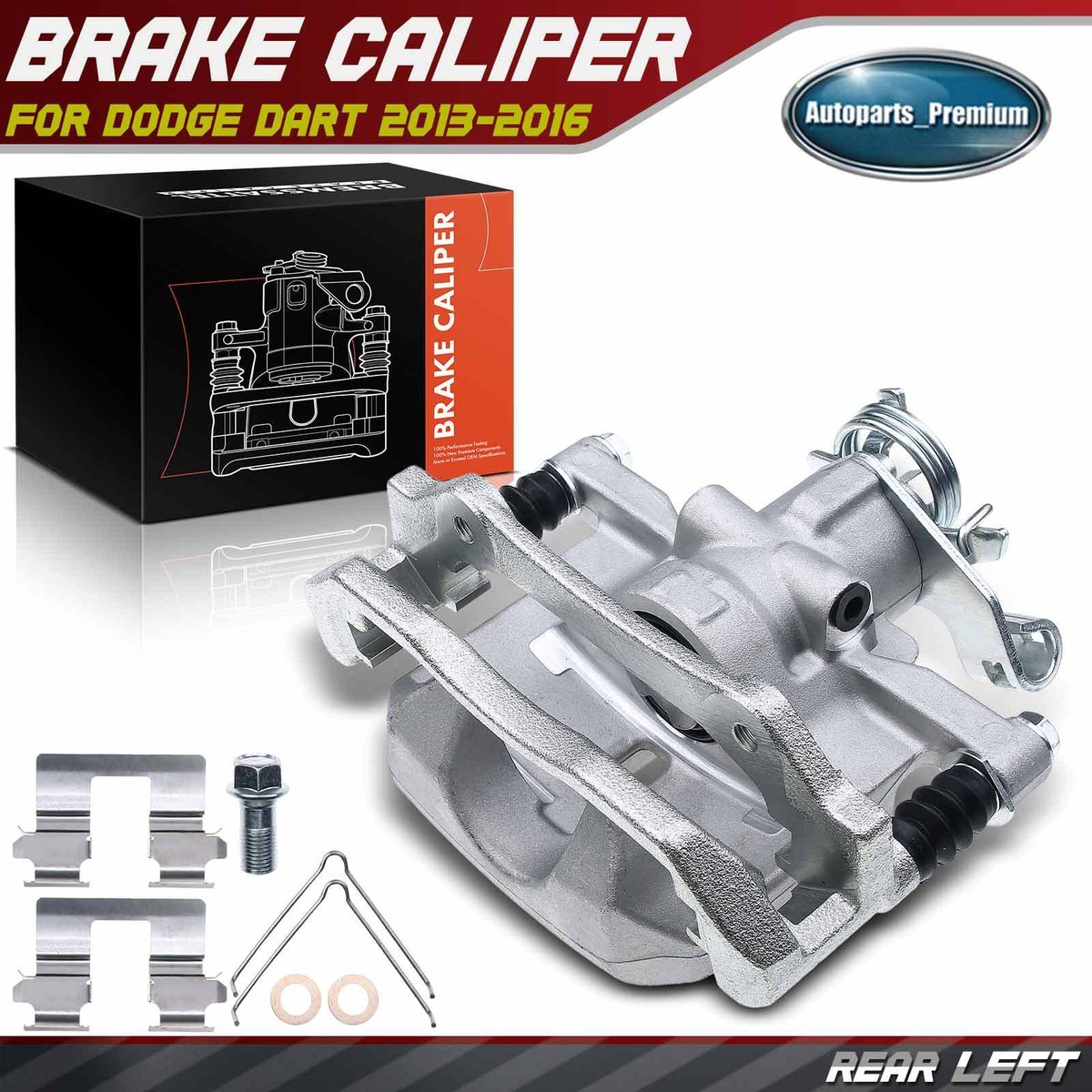 Disc Brake Caliper w/ Bracket for Dodge Dart 2013-2016 1.4L 2.0L