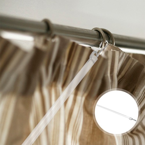 2Pcs Drapery Pull Wand Acrylic Transparent Stick for Curtains
