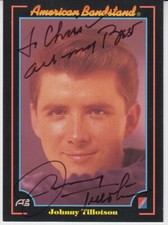 Johnny Tillotson 1938-2025 50's pop Top star poetry in motion orig. sign. TC