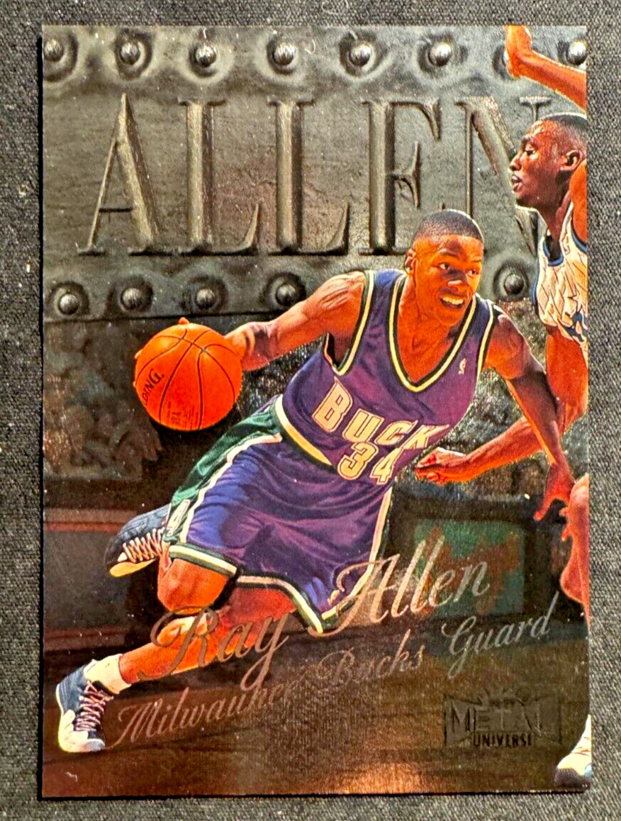 1998-99 Metal Universe Ray Allen #113 Milwaukee Bucks NBA HOF