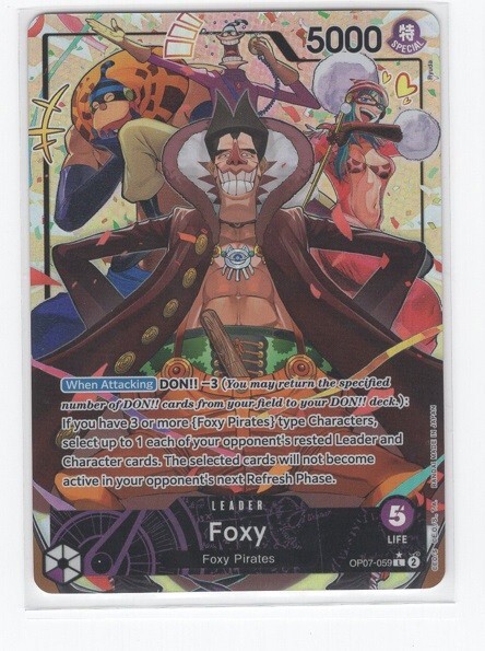 One-Piece Foxy OP07-059 Leader 500 Years in the Future English
