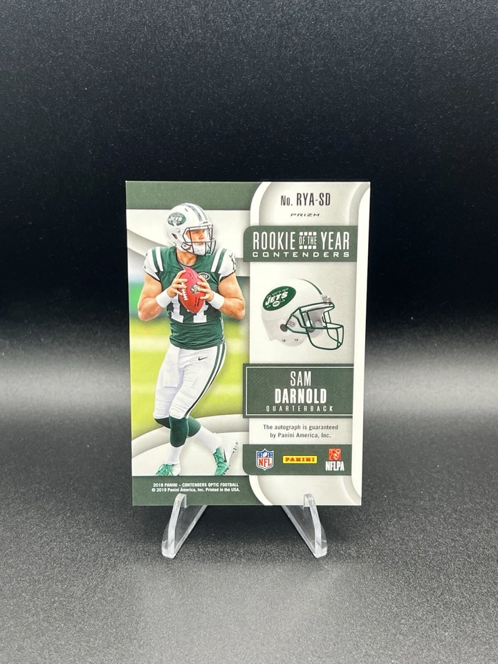 2018 Panini Contenders Optic Sam Darnold Rookie of the Year Contenders Auto - Image 2 of 2