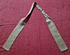 GENTS SCARF VINTAGE AUTHENTIC FIL A FIL PARIS IVORY JACQUARD SILK LONG MEN TIE