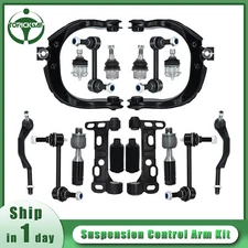18pc Front Upper Control Arms ball Joint Tie Rod Sway Link for 04-07 Trailblazer