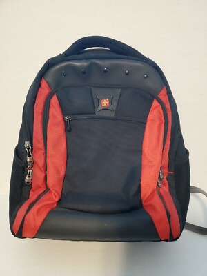 Swiss Gear Backpack Red And Black Padded