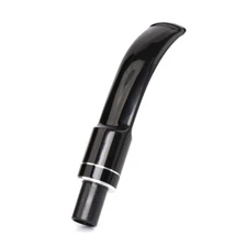 9mm Bent Curved Pipe Stem Acrylic Stem Mouthpiece Replacement For Tobacco Pipe