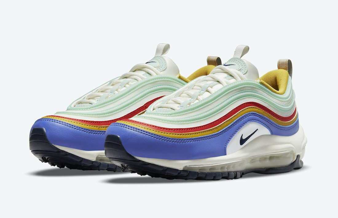 Women's Nike Air Max 97 Sapphire Pistachio Multicolor White DH5724