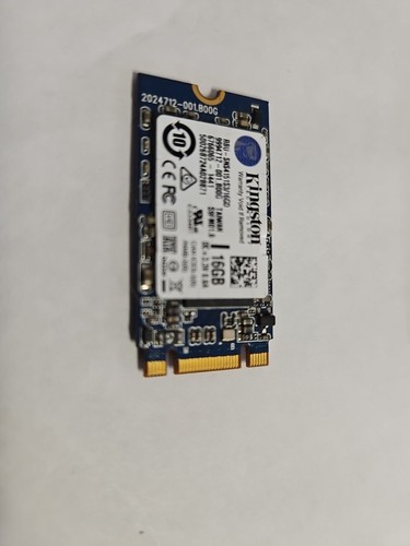Kingston RBU-SNS4151S3/16GD 16GB 6.0Gb/s M.2 SATA NGFF SSD 9994712-001 - Picture 2 of 5