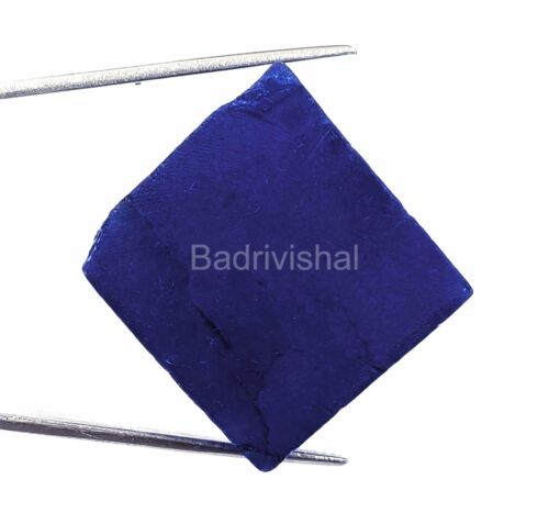 220 Ct Natural Royal Blue Sapphire Cube Rough Dyed Loose Gemstone M25