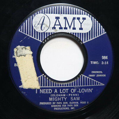 MIGHTY SAM - I NEED A LOT OF LOVIN' / TALK TO ME, TALK TO ME - SOUL 45