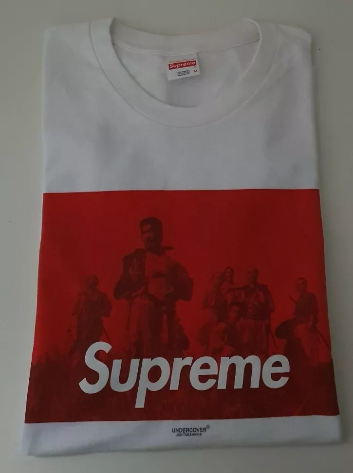 T shirt FW16 Supreme x Undercover Seven Samurai M blanc moyen Jun Takashi