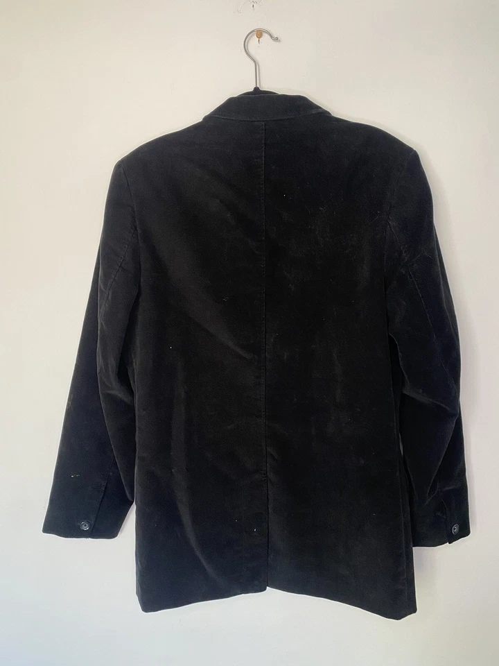 Black velvet Blazer / suit coat men's sz 40R - Image 4 of 4
