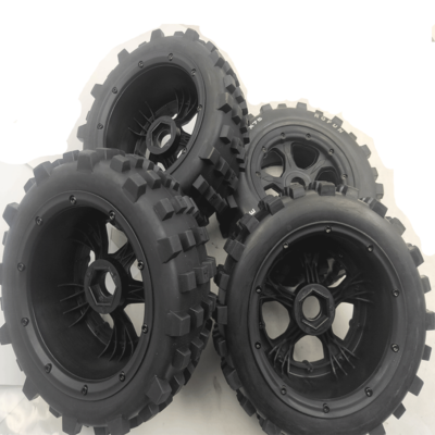 Pneumatici Anteriori Posteriori Per Tutti I Terreni Per Hpi Rovan Km Baja 5b SS Kingmotor Buggy - Foto 6