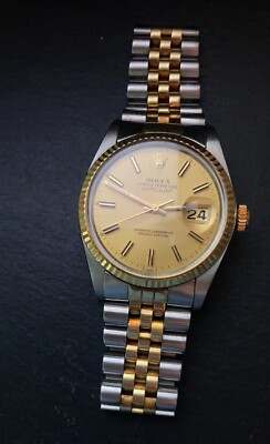 Rolex OYSTER PERPETUAL / DATEJUST 36 / REF 16013 Gold/Stahl 70er Jahre Herrenuhr