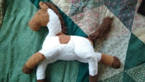 GUND White & Brown PAINT 18-Inch Plushie STUFFED ANIMAL plush toy 30073 snuggly!