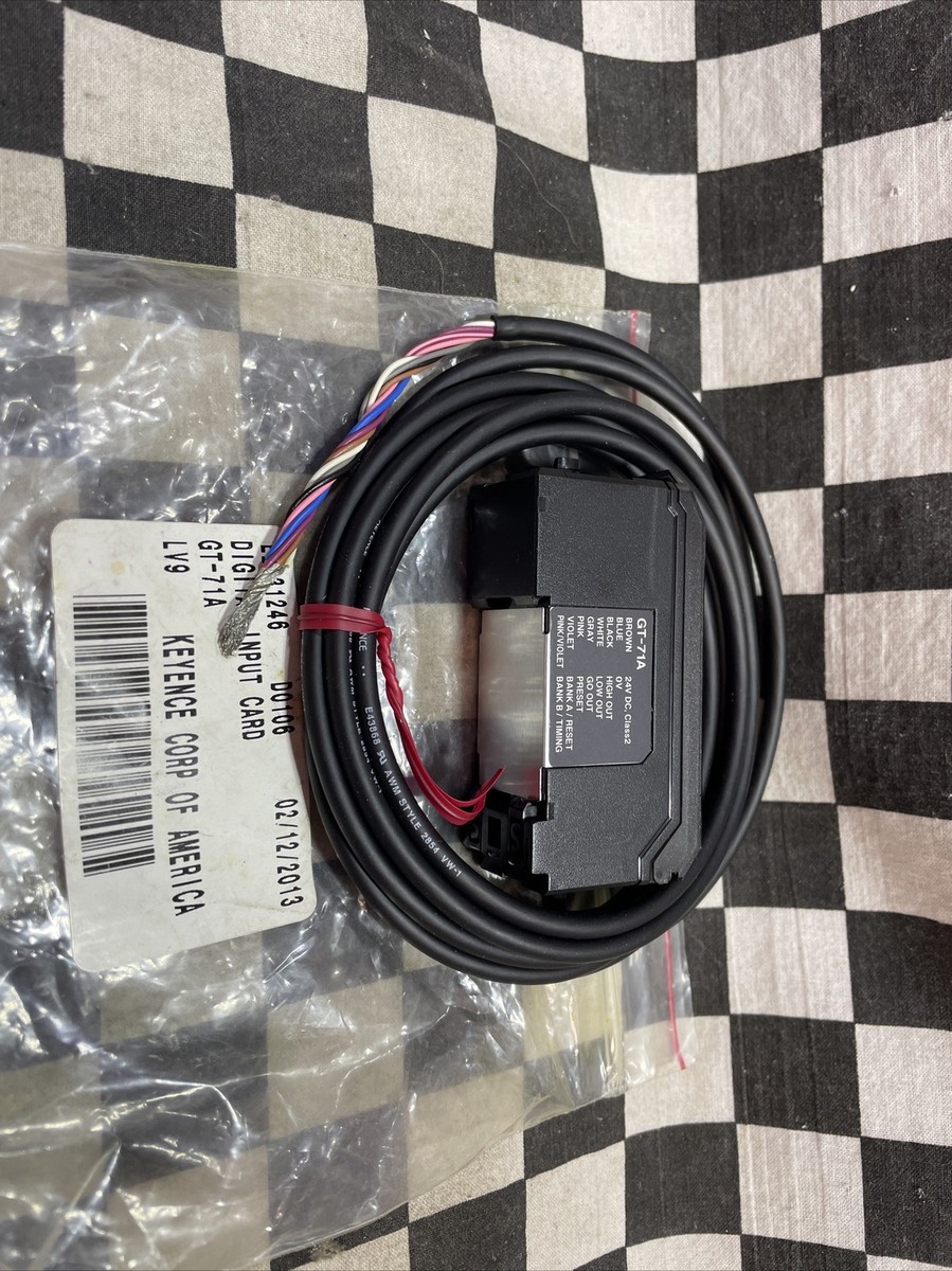 KEYENCE GT-71A, GT71A, AMPLIFIER UNIT DIN-RAIL MOUNT, ShipSameDay