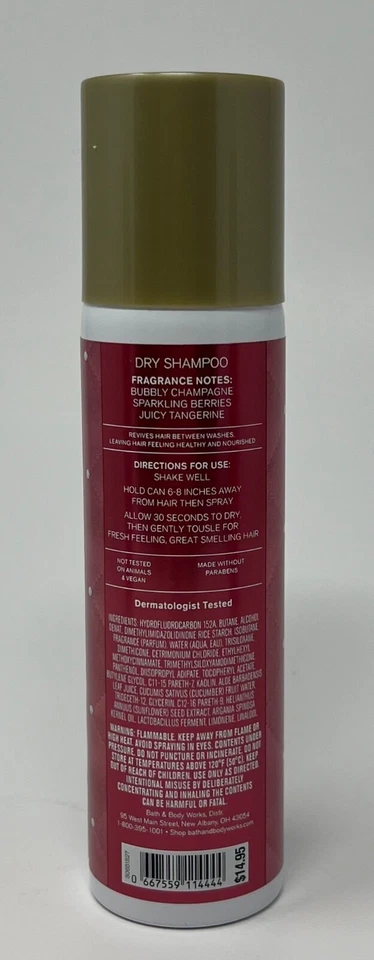 1 BATH & BODY WORKS CHAMPAGNE TOAST DRY SHAMPOO HAIR SPRAY 3.3 OZ VITAMIN E B5 - Image 4 of 4