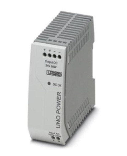 Phoenix Contact UNO-PS/1AC/24DC/60W Rail mounted Power Supply - Inc VAT