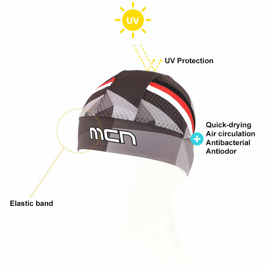 Details about / MCN Cooling Mesh Skull Cap Under Helmet Riding Cycling Cap Liner Beanie Dome Cap